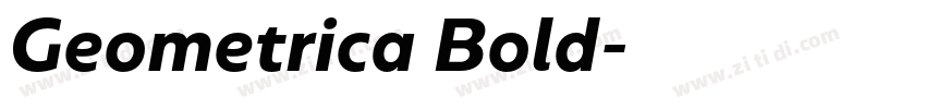 Geometrica Bold字体转换